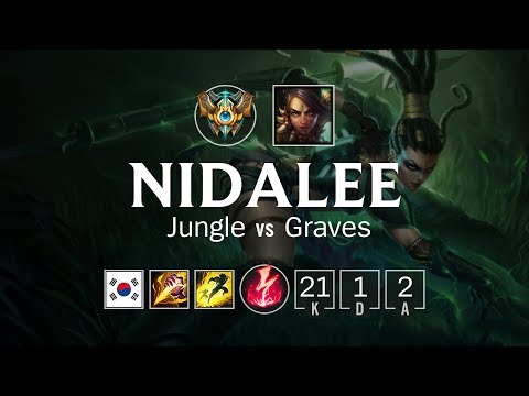 Nidalee Jungle vs Graves - KR Challenger Patch 8.11
