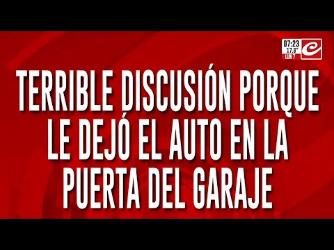 Tremendo: lo tacó a piedrazos porque le dejó el auto en la puerta del garage