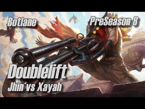 Doublelift - Jhin vs Xayah Botlane - PreSeason 8