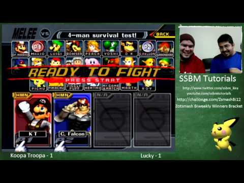 UCI 12 WS - Lucky (Fox, Falcon) vs Koopatroopa (Mario) - Super Smash Bros. Melee