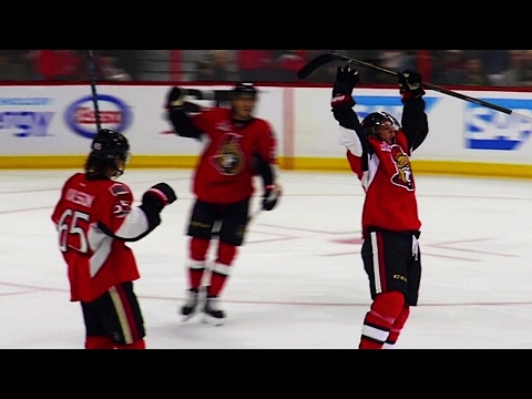 Canadian Tire Centre erupts after MacArthur scores tying goal