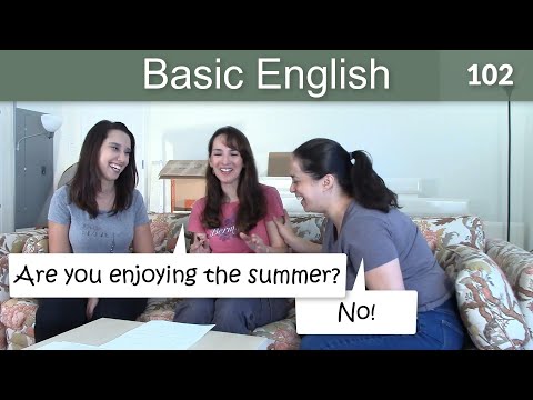 Lesson 102 Basic English with Jennifer Using the Present Progressive