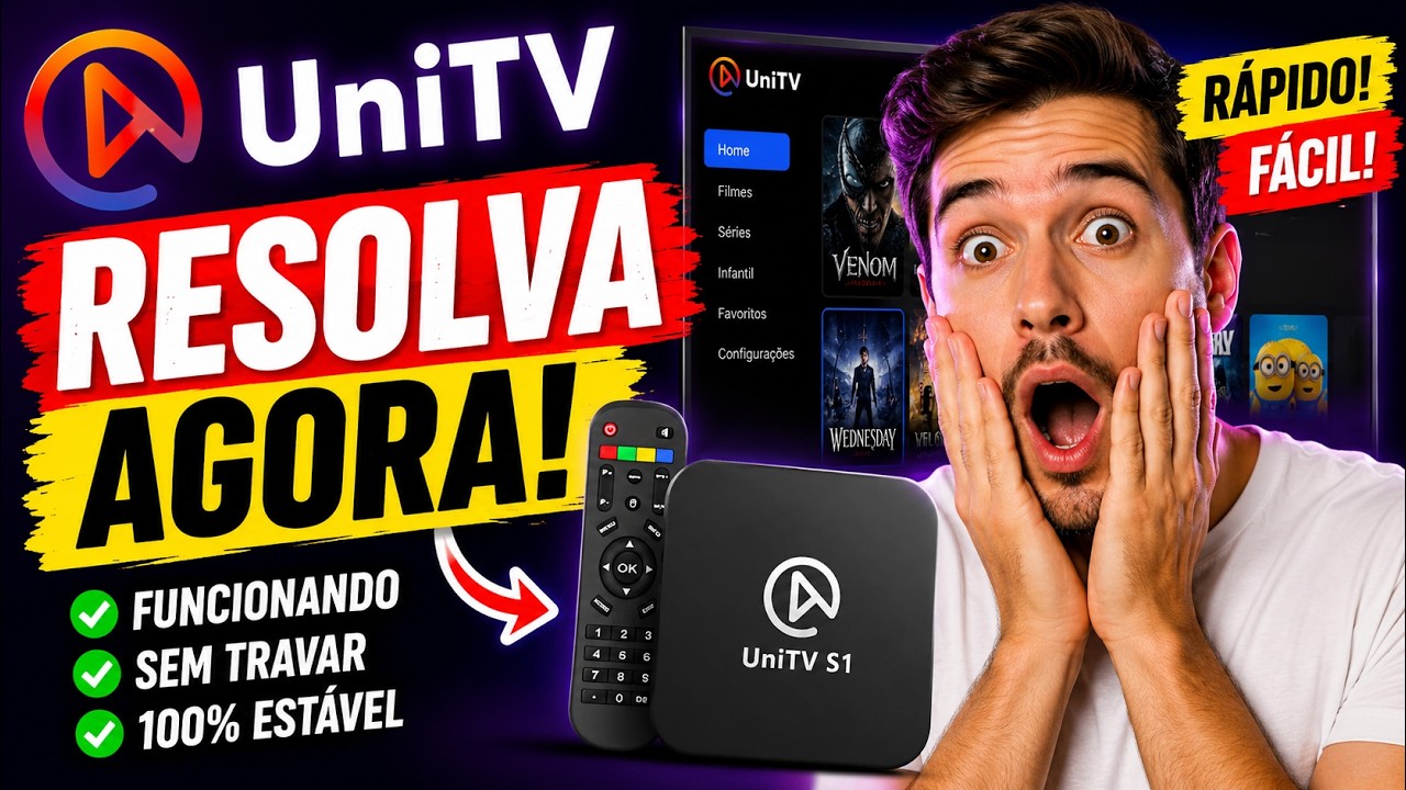 🚨 UNITV PAROU DE FUNCIONAR? TELA PRETA? FAÇA ISSO AGORA!