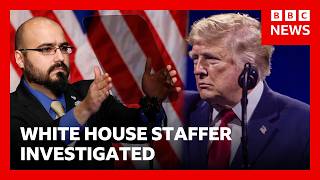 White House teleprompter accused of making $100k off Trump speech bets | BBC News