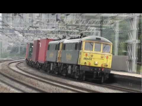 Freightliner Class 86 86604 & 86627 - Rugeley Trent Valley - Wednesday 13th July 2011