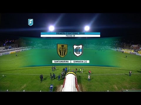 Fútbol en vivo. Santamarina - Gimnasia (J). Fecha 19 del torneo de Primera B Nacional. FPT.‏