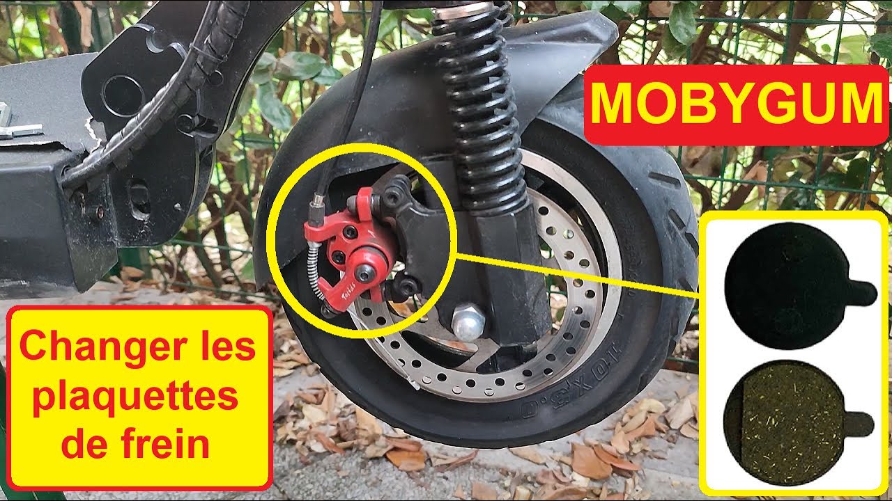 Tuto - Changer les plaquettes de frein sur Mobygum (Xénon R, Xénon S, Néon, ...)