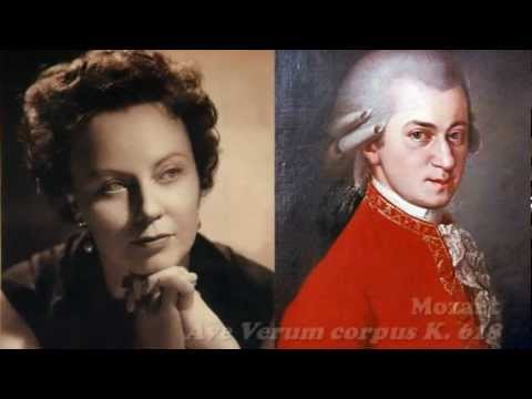 Magda Olivero - Ave Verum corpus K. 618 - Mozart