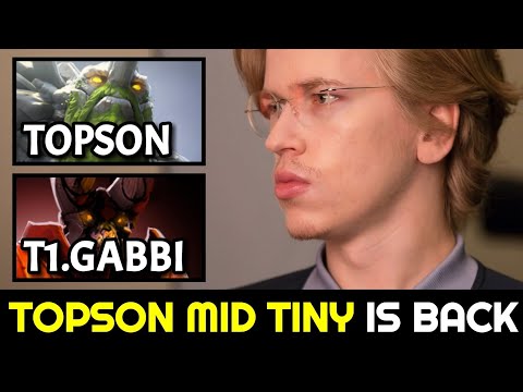 TOPSON MID TINY is back — 17min GG Fast Game Dota 2