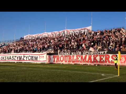 Kibice na meczu ŁKS - Ner Poddębice