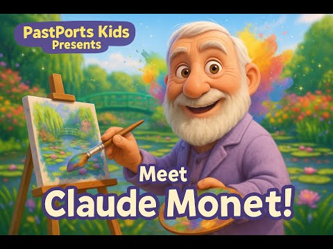 Who Was Claude Monet? 🎨 | Discover the Painter of Light! 🌸🖌️ | PastPorts Kids Presents