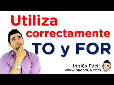 🔴 TO and FOR in ENGLISH: Learn how to use them correctly and when TO goes BEFORE the VERB.