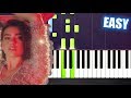 Calvin Harris Dua Lipa One Kiss EASY Piano Tutorial by PlutaX
