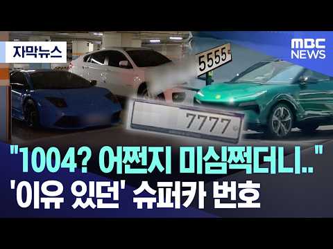 1004? 어쩐지 미심쩍더니.. '이유 있던' 슈퍼카 번호