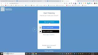 Creating a TinkerCAD Account