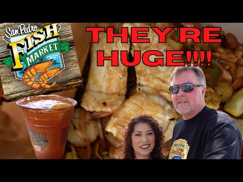 San Pedro Fish Market & Restaurant | HUGE Shrimp Tray...