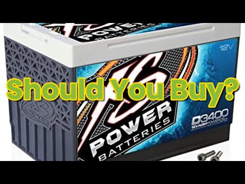 Review XS Power D3400 XS Series 12V 3,300 Amp AGM High Output Battery with M6 Terminal Bolt