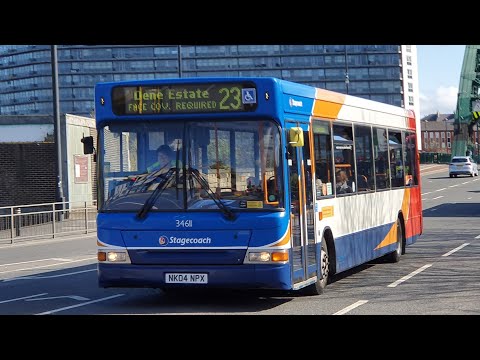 HOLDING GEARS: Route 18 | NK04NPX/34611 - Stagecoach North East: Dennis Dart SLF/Transbus Pointer 2
