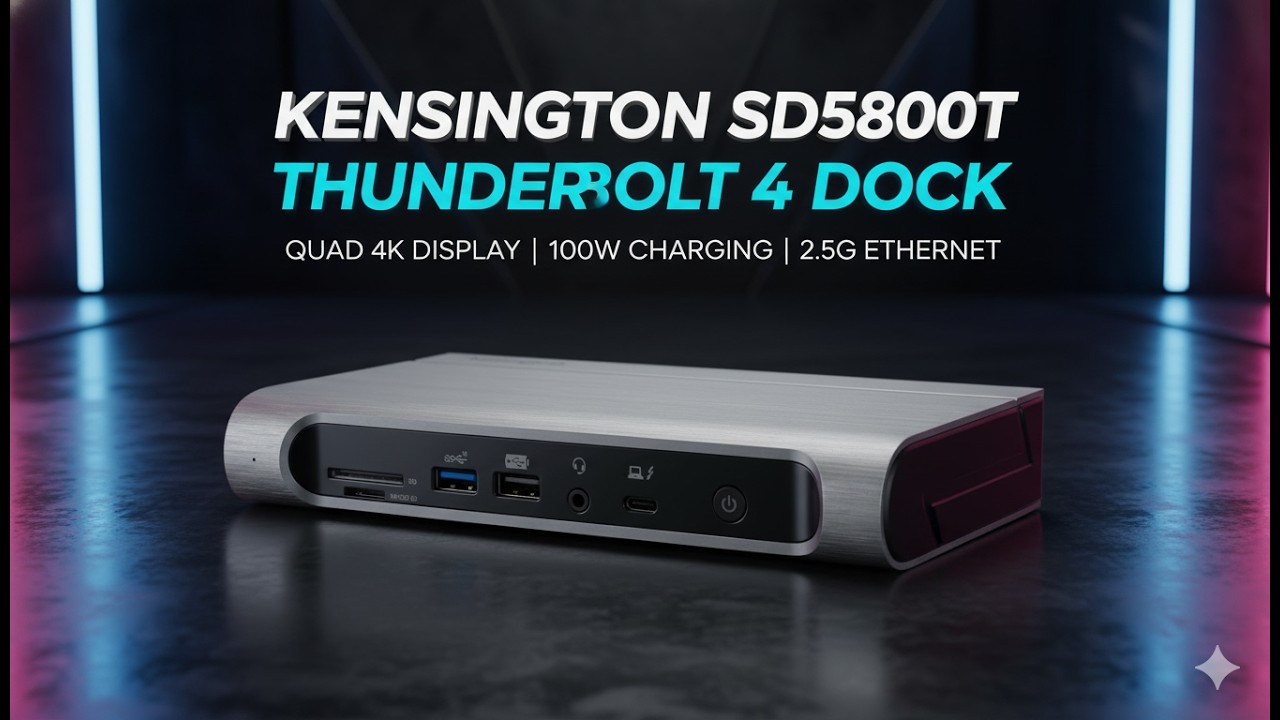 Kensington SD5800T Dock Review – Quad 4K Thunderbolt 4 Worth It?