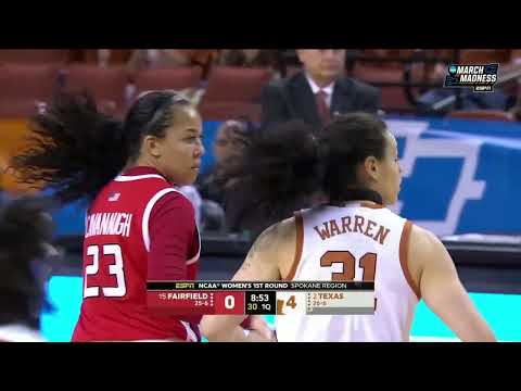 2022/03/18 - #15 Fairfield vs #2 Texas - First Round NCAA Women's Basketball Tournament -