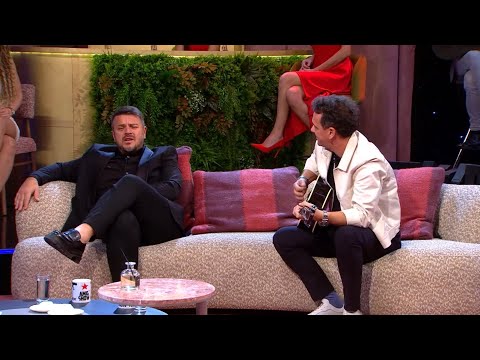 Emina, Dženan, Mirza i Režak smišljaju pesmu uživo u emisiji (AmiG Show S18)