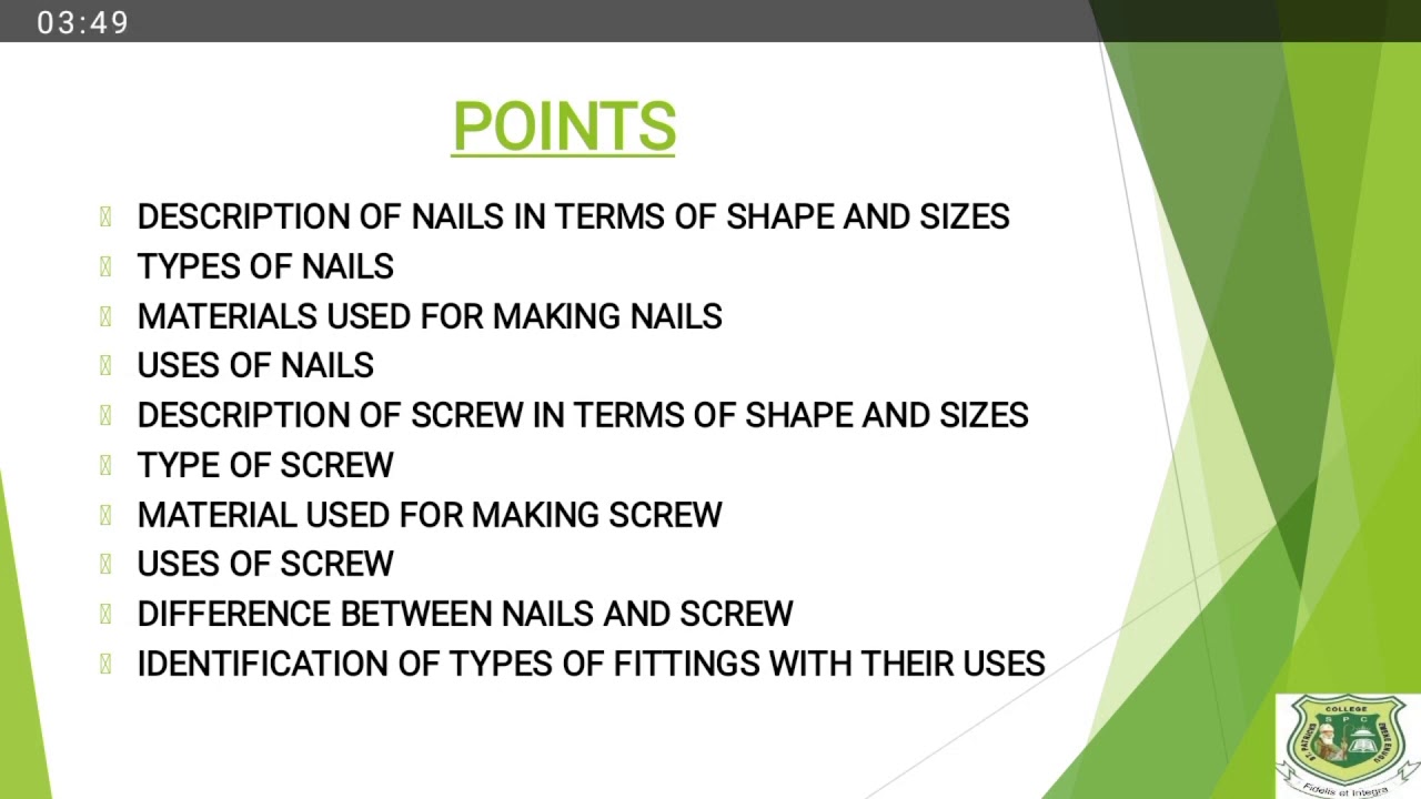 BASIC TECHNOLOGY - MECHANICAL FASTENER (JSS3 WK 2)
