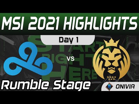 C9 vs MAD Highlights Day 1 MSI 2021 Rumble Cloud9 vs MAD Lions by Onivia