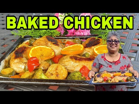 Baked Chicken| One Pot Meal| Very tempting meal|