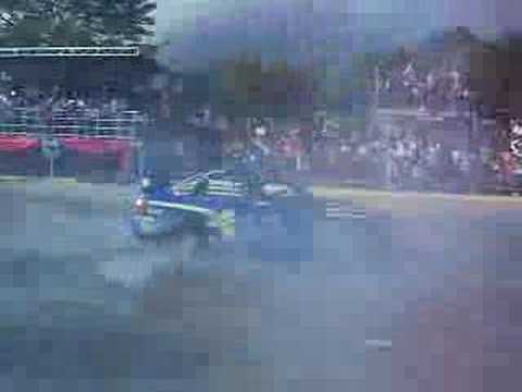 Subaru doing doughnuts