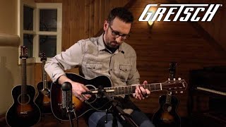 Video thumbnail for Gretsch Roots G9511 Style 1 Single-0 “Parlor” Acoustic | Featured Demo | Gretsch by Gretsch Guitars