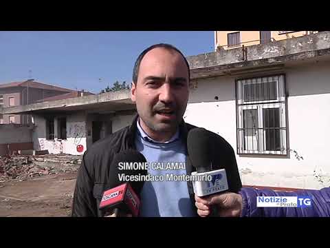 2019-03-07 MONTEMURLO - NUOVO CENTRO PRENDE FORMA, DEMOLITA AREA SPORTIVA