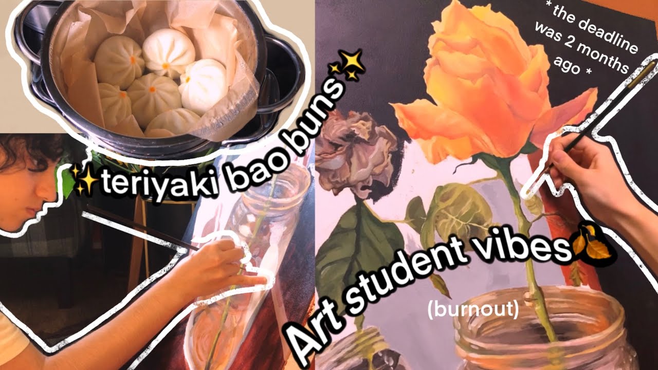 I did my A-Level art final piece two months late (also bao buns🥟)
