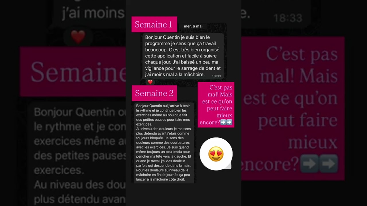 Témoignage douleurs oro-faciales