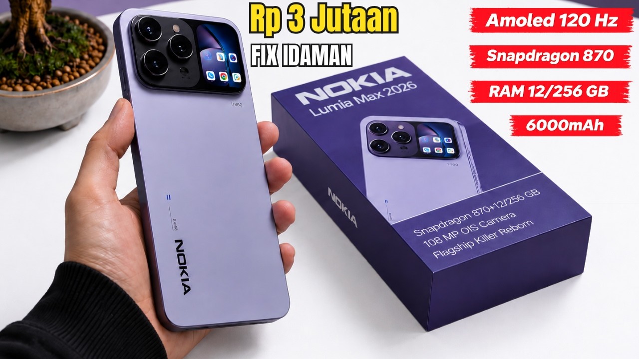 RAJA LAMA KEMBALI‼️NOKIA LUMIA MAX 2026 | 3 JUTAAN UDAH SEKELAS FLAGSHIP