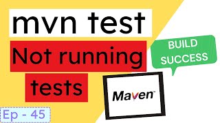 mvn test does not trigger the execution of tests, but shows 
