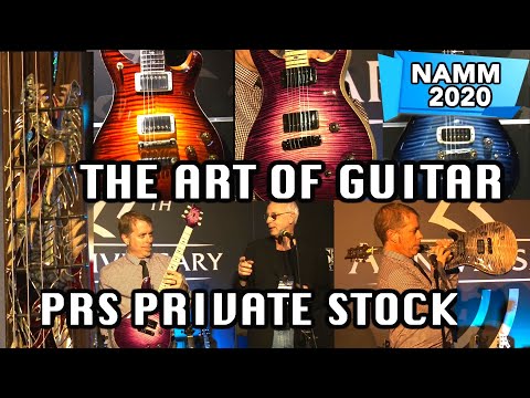Paul Reed Smith Guitar is Art talk Glow finish Dragons Breath Private Stock at PRS booth