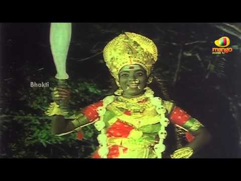 Sri Devi Mookambika Movie Scenes - Goddess Kali surprised by bala sanyasi's courage - Sridhar