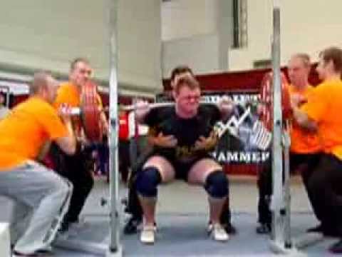 Tim Jurick (AC Lauchhammer) Kniebeugen 3.Vers.: 250 kg - 2013 Deutsche Meisterschaft A-Jugend