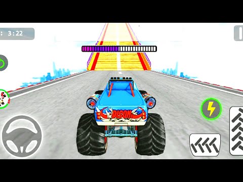 Monster Truck Stunt High Speed Racing - Impossible Tracks #2 | Monster Truck Drive Game - Games 3D