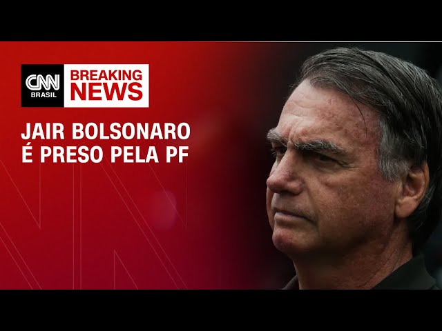 Bolsonaro é preso pela Polícia Federal em Brasília