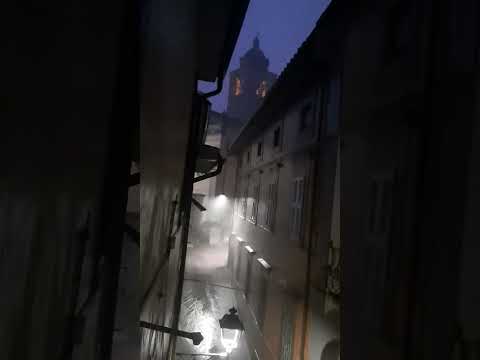 Il forte temporale a Buti, in Valdera