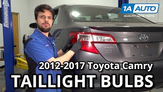 How to Replace Taillight Bulbs 2012-2017 Toyota Camry