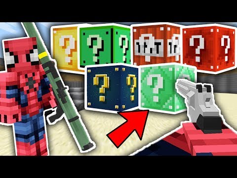 SİLAH MODU İLE KARIŞIK ŞANS BLOKLARI CHALLENGE - Minecraft