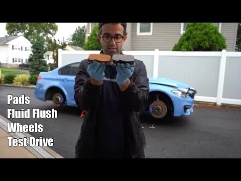 V57: Preparing my F80 BMW M3 for another Track Day - brake pads & flush, tires and a test drive!