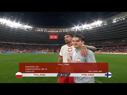 Poland 3-1 Finland | World Cup 2026 Qualifier Highlights | Lewandowski & Cash Goals"