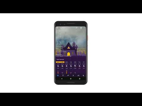 Animated Halloween weather backgrounds add-on Video