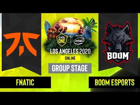 Dota2 - Fnatic vs. BOOM Esports - Game 2 - Group Stage - SEA - ESL One Los Angeles
