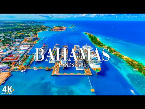 FLYING OVER BAHAMAS (4K UHD) I Wonderful Natural Landscape With Relaxing Music For New Fresh Day
