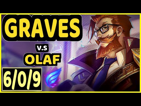 SVENSKEREN (GRAVES) vs OLAF - 6/0/9 KDA JUNGLE GAMEPLAY - NA Ranked GRANDMASTER