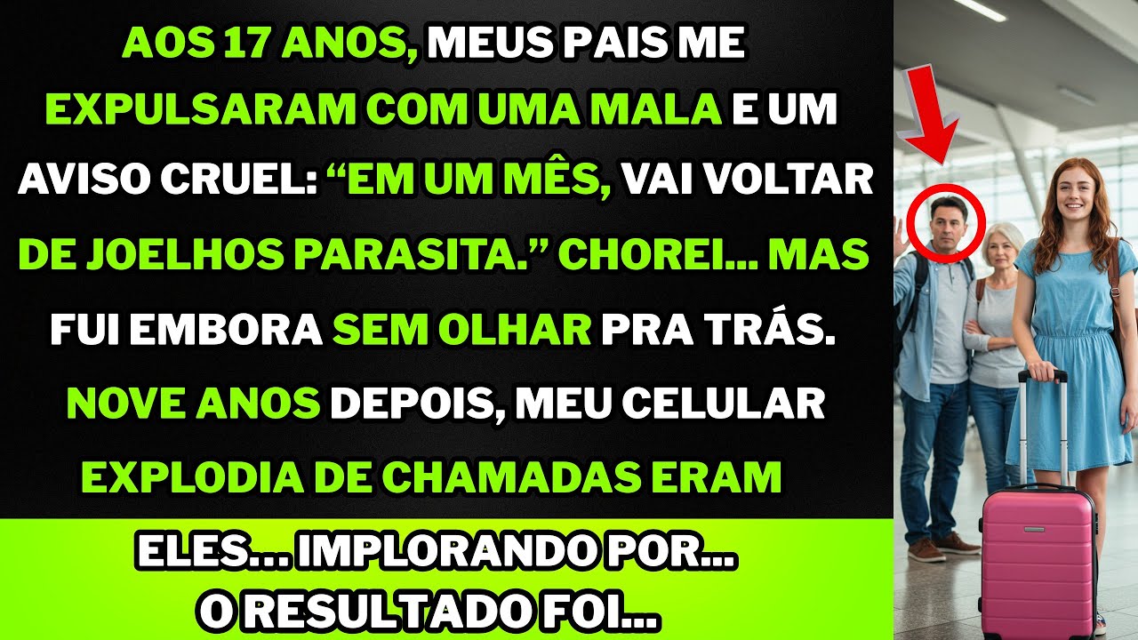 Meus pais me expulsaram aos 17 anos. Minha mãe sorriu: “Logo vai implorar pra voltar.”